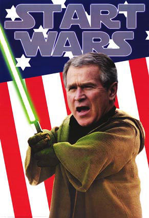 funny star wars. A funny one with Bush with a